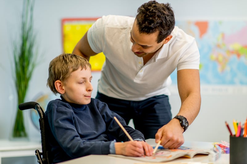 image of learning together with participant